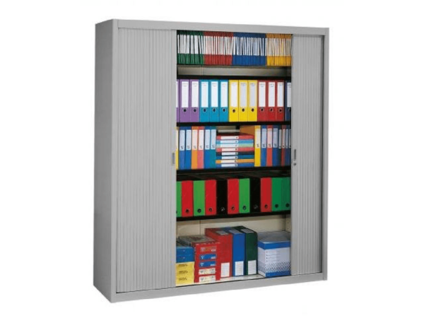 Armoire coulissante haute - 5 tablettes