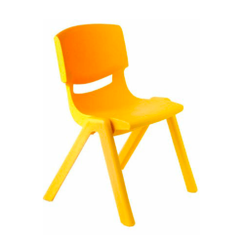 CHAISE-POLYPRO-JAUNE-H46